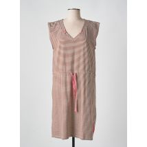LE CHAT - Robe mi-longue marron en coton - Femme - Taille 40 - Modz