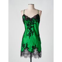MARJOLAINE - Nuisette/combinette vert en soie - Femme - Taille 44 - Modz