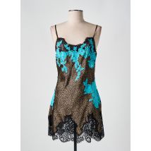 MARJOLAINE - Nuisette/combinette marron en soie - Femme - Taille 38 - Modz