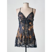 MARJOLAINE - Nuisette/combinette gris en soie - Femme - Taille 40 - Modz