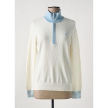 VICOMTEA - Pull blanc en coton - Femme - Taille 40 - Modz
