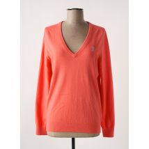 VICOMTEA - Pull orange en coton - Femme - Taille 40 - Modz
