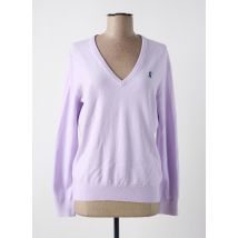 VICOMTEA - Pull violet en coton - Femme - Taille 40 - Modz