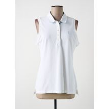 VICOMTEA - Polo blanc en coton - Femme - Taille 40 - Modz