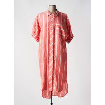 ANNAHPA - Robe mi-longue rouge en coton - Femme - Taille 34 - Modz