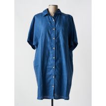 LE GENTLE FACTORY - Robe courte bleu en lin - Femme - Taille 40 - Modz