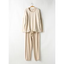 LE CHAT - Pyjama beige en coton - Femme - Taille 44 - Modz
