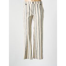 ANNAHPA - Pantalon droit beige en coton - Femme - Taille 34 - Modz