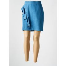 ANNAHPA - Jupe courte bleu en coton - Femme - Taille 40 - Modz