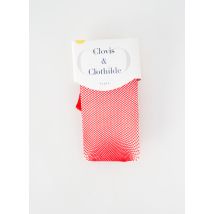 CLOVIS & CLOTHILDE - Collants rouge en polyamide - Femme - Taille 1 - Modz