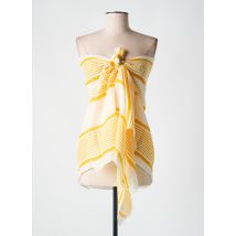 UN'CHROME - Paréo jaune en coton - Femme - Taille TU - Modz