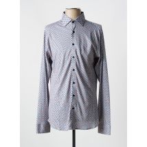 DESOTO - Chemise manches longues bleu en coton - Homme - Taille M - Modz