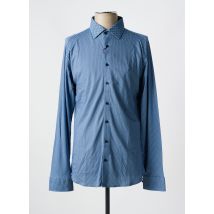 DESOTO - Chemise manches longues bleu en coton - Homme - Taille M - Modz