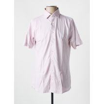 DESOTO - Chemise manches courtes rose en coton - Homme - Taille M - Modz
