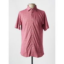 DESOTO - Chemise manches courtes rouge en coton - Homme - Taille M - Modz