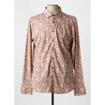 DESOTO - Chemise manches longues marron en coton - Homme - Taille L - Modz