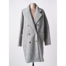 LE SINGE DE JULIE - Manteau long gris clair en polyester - Femme - Taille TU - Modz