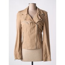 GOA - Veste en cuir beige en cuir - Femme - Taille 36 - Modz
