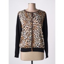 MARINA V - Gilet manches longues noir en viscose - Femme - Taille 38 - Modz