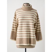 CHANON - Pull col roulé marron en modal - Femme - Taille 40 - Modz