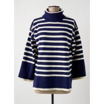 CHANON - Pull col roulé bleu en modal - Femme - Taille 40 - Modz