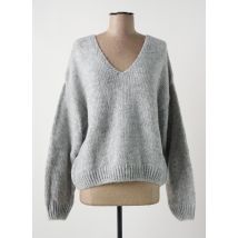 LES ZAZIES - Pull gris en acrylique - Femme - Taille 38 - Modz