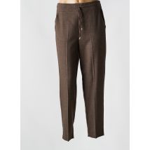 EMME M - Pantalon droit marron en polyester - Femme - Taille 36 - Modz