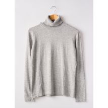 L'ATELIER D'ANNA - Pull col roulé gris en viscose - Femme - Taille 40 - Modz