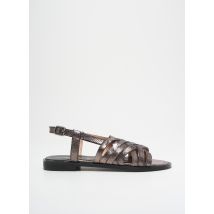L'ATELIER TROPÉZIEN - Sandales/Nu pieds argent en cuir - Femme - Taille 40 - Modz