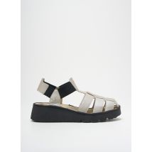 FLY LONDON - Sandales/Nu pieds argent en cuir - Femme - Taille 41 - Modz