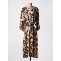 GEISHA - Robe longue marron en viscose - Femme - Taille 34 - Modz
