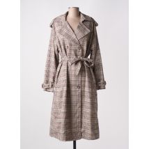 NEKANE - Manteau long marron en polyester - Femme - Taille 38 - Modz