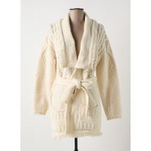 MAISON HAUSSMANN - Gilet manches longues beige en acrylique - Femme - Taille 36 - Modz