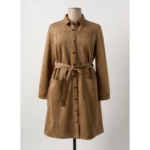 STREET ONE - Manteau long marron en polyester - Femme - Taille 46 - Modz