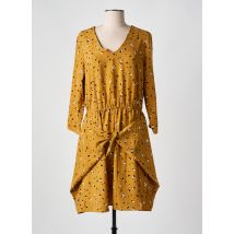 I.CODE (By IKKS) - Robe mi-longue jaune en polyester - Femme - Taille 42 - Modz