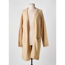 MINIMUM - Gilet manches longues beige en polyester - Femme - Taille 42 - Modz