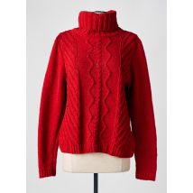 I.CODE (By IKKS) - Pull col roulé rouge en polyester - Femme - Taille 40 - Modz