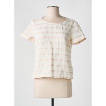 I.CODE (By IKKS) - T-shirt beige en coton - Femme - Taille 42 - Modz