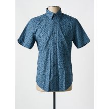 BEN SHERMAN - Chemise manches courtes bleu en coton - Homme - Taille S - Modz
