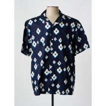 MINIMUM - Chemise manches courtes bleu en coton - Homme - Taille XXL - Modz