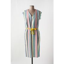 LOLA ESPELETA - Robe mi-longue bleu en lin - Femme - Taille 36 - Modz