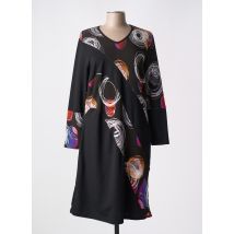 IMPULSION - Robe mi-longue noir en viscose - Femme - Taille 44 - Modz