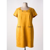 RENATTO BENE - Robe mi-longue jaune en polyester - Femme - Taille 48 - Modz