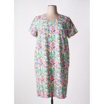 IMPULSION - Robe mi-longue vert en coton - Femme - Taille 48 - Modz