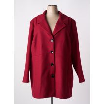 ZELI - Manteau long rouge en polyester - Femme - Taille 58 - Modz