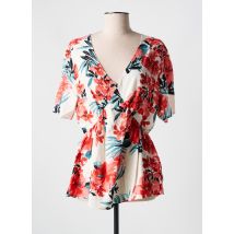 LEE COOPER - Tunique manches courtes rouge en viscose - Femme - Taille 44 - Modz