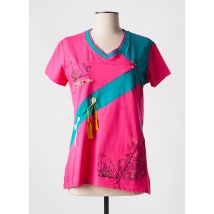 S.QUISE - T-shirt rose en coton - Femme - Taille 40 - Modz