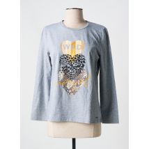 MCM - Top gris en coton - Femme - Taille 38 - Modz