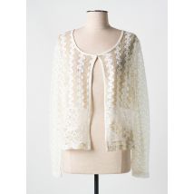 MERI & ESCA - Gilet manches longues blanc en polyester - Femme - Taille 40 - Modz