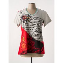 S.QUISE - T-shirt rouge en coton - Femme - Taille 42 - Modz
